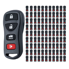 Lots of 100 Keyless Entry Remote Car Key Fob Replacement for Nissan Infiniti KBRASTU15 CWTWB1U821 4 Button 315Mhz