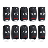 Lots of 10 Remote Car Key Fob Replacement for N5F0602A1A fits 2007 2008 2009 2010 2011 2012 2013 Acura RDX MDX