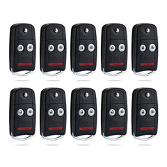 Lots of 10 Remote Car Key Fob Replacement for N5F0602A1A fits 2007 2008 2009 2010 2011 2012 2013 Acura RDX MDX