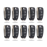 Lots of 10 Extra-Partss Remote Car Key Fob Replacement for Audi 8X0837220D fits 2011 2012 2013 2014 A1 Q3