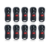 Lots of 10 Car Remote Fob Replacement for KBRASTU15 CWTWB1U733 fits 2003 2004 2005 2006 2007 2008 Nissan Murano 3 Button
