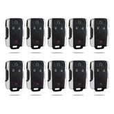 Lots of 10 Remote Car Key Fob Replacement for GMC M3N-32337100 13577770 13580082 fits 2014 2015 2016 2017 Sierra 4 Button