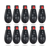 Lots of 10 Extra-Partss Remote Car Key Fob Replacement for Dodge IYZ-C01C or M3N5WY783X fits 2008 2009 2010 2011 2012 2013 2014 Grand Caravan 6 Button