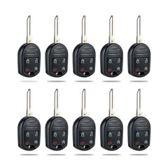 Lots of 10 KeyCollection Remote Car Key Fob Replacement for Ford OUCD6000022 164-R8067 fits 2011 2012 2013 2014 F-150