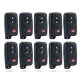 Lots of 10 Smart Car Key Fob Replacement for Toyota 4Runner Prius C V Venza 3 Button Proximity Remote HYQ14ACX 271451-5290 Board