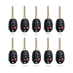 Lots of 10 Remote Car Key Fob Replacement for 2014 2015 2016 2017 Toyota Corolla HYQ12BEL H Chip