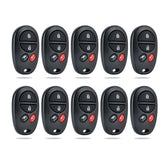 Lots of 10 Extra-Partss Car Remote Fob Replacement for Toyot-a GQ43VT20T fits 2008 2009 2010 2011 2012 2013 2014 2015 Sequoia Highlander