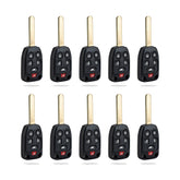 Lots of 10 Remote Car Key Fob Replacement for Honda N5F-A04TAA fits 2011 2012 2013 2014 Odyssey 6 Button