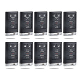 Lots of 10 Extra-Partss Remote Car Key Fob Replacement for Cadillac OUC6000066 OUC60270 OUC60221 fits 2008 2009 CTS SRX STS DTS