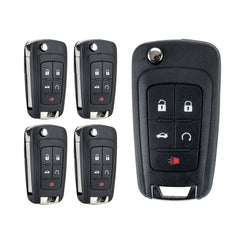 Lots of 5 Extra-Partss Remote Car Key Fob Replacement for Chevy OHT01060512 5-btn fits 2014 2015 2016 2017 2018 2019 Camaro Equinox Impala