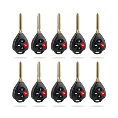Lots of 10 Keyless Remote Car Key Fob Replacement for Toyota 2007-2010 Camry 4 Buttons HYQ12BBY 89070-06232
