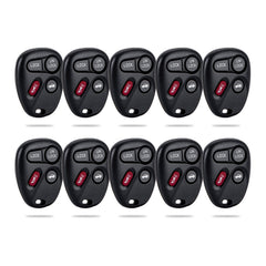 Lots of 10 Car Remote Fob Replacement for MYT3X6898B 15051014 fits 2002 2003 2004 2005 2006 2007 GMC Envoy 4 Button