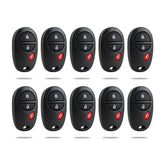 Lots of 10 Remote Car Key Fob Replacement for Toyota GQ43VT20T fits 2004-2017 Sienna