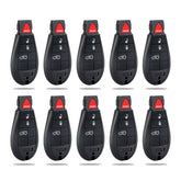Lots of 10 Extra-Partss Keyless Remote Car Key Fob Replacement for Dodge IYC-C01C or M3N5WY783X fits Ram 1500 4 Button