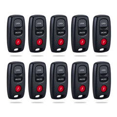 Lots of 10 KeyCollection Car Remote Fob Replacement for KPU41846 fits 2004 2005 2006 Mazda 3