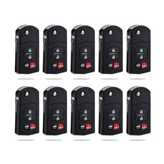 Lots of 10 Remote Car Key Fob Replacement for KPU41788 fits 2005 2006 2007 2008 2009 2010 Mazda 6