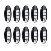 Lots of 10 Smart Car Key Fob Replacement for Nissan KR55WK48903 fits 2007 2008 2009 2010 2011 2012 2013 Altima Proximity 4 Button Remote