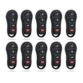 Lots of 10 Car Remote Fob Replacement for GQ43VT17T 04602260 fits 2001 2002 2003 2004 Chrysler 300
