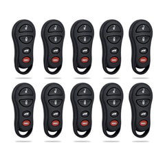 Lots of 10 Car Remote Fob Replacement for GQ43VT17T 04602260 fits 2001 2002 2003 2004 Chrysler 300