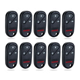 Lots of 10 Remote Car Key Fob Replacement for Honda OUCG8D-344H-A fits 2002 2003 2004 CR-V 4 Button