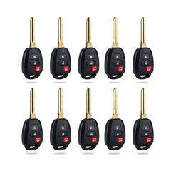 Lots of 10 Remote Car Key Fob Replacement for 2012 2013 2014 2015 2016 Toyota Prius C HYQ12BDM G Chip