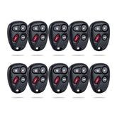 Lots of 10 Car Remote Fob Replacement for KOBLEAR1XT 25695954 fits 2001 2002 2003 2004 2005 Chevy Impala 4 Button