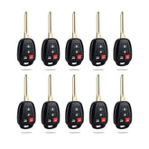 Lots of 10 Remote Car Key Fob Replacement for 2012 2013 2014 Toyota Camry HYQ12BDM G Chip