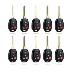 Lots of 10 Remote Car Key Fob Replacement for 2012 2013 2014 Toyota Camry HYQ12BDM G Chip