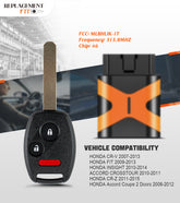 Extra-Partss Key Programmer and Key Fob Replacement for Honda MLBHLIK-1T fits 2009 2010 2011 2012 2013 FIT Self Programmable OBD Tool Kit