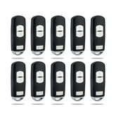Lots of 10 Extra-Partss Remote Car Key Fob Replacement for Mazda WAZSKE13D01 fits 2017 2018 CX-3 2013 2014 2015 2016 CX-5