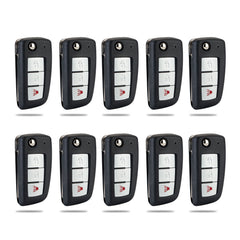Lots of 10 KeyCollection Remote Car Key Fob Replacement for Nissan CWTWB1G767 fits 2014 2015 2016 2017 Rogue