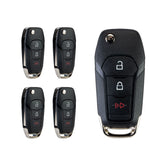 Lots of 5 Extra-Partss Remote Car Key Fob Replacement for Ford N5F-A08TAA 164-R8130 fits 2015 2016 2017 2018 2019 F150 F250 F350