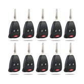 Lots of 10 Remote Car Key Fob Replacement for Dodge OHT692427AA M3N5WY72XX fits 2004 2005 2006 2007 2008 Durango