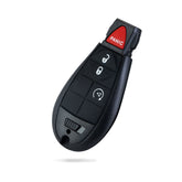 Extra-Partss Car Remote Fob Replacement for Dodge GQ4-53T fits 2013 2014 2015 2016 2017 Ram 1500 2500 3500 4 Button