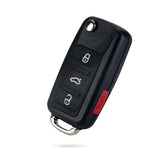 Extra-Partss Remote Car Key Fob Replacement for VW NBG010180T fits 2012 2013 2014 2015 2016 Golf Jetta Passat Beetle