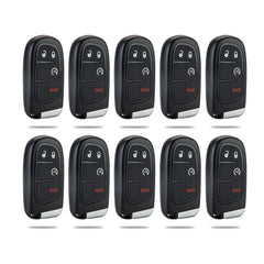 Lots of 10 KeyCollection Remote Car Key Fob Replacement for Dodge GQ4-54T fits 2013 2014 2015 2016 2017 2018 2019 Ram 1500 2500 3500 4Btn
