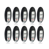 Lots of 10 Extra-Partss Remote Car Key Fob Replacement for Nissan CWTWBU729 1788D-FWB1U729 fits 2008 2009 2010 2011 2012 Rogue Versa Pathfinder