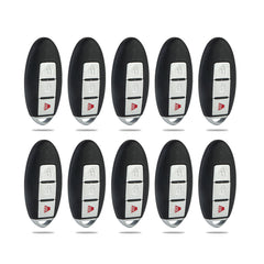 Lots of 10 Extra-Partss Remote Car Key Fob Replacement for Nissan CWTWBU729 1788D-FWB1U729 fits 2008 2009 2010 2011 2012 Rogue Versa Pathfinder