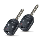 Car Key Fob Keyless Entry Remote fits Ford, Lincoln, Mercury, Mazda (CWTWB1U793 3-btn) - Guaranteed to Program