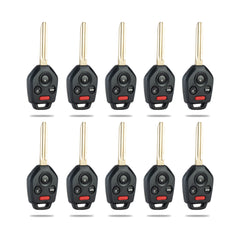 Lots of 10 Extra-Partss Remote Car Key Fob Replacement for Subaru CWTWB1U811 57497-FJ230 fits 2014 2015 2016 2017 Impreza Forester B110 Keyway