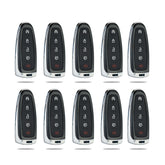 Lots of 10 Extra-Partss Smart Car Key Fob Replacement for Ford M3N5WY8609 fits 2013 2014 2015 2016 Escape Titanium 5 Button W/ High Security Blade