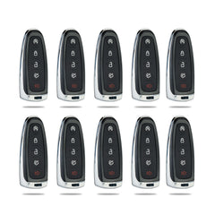 Lots of 10 Extra-Partss Smart Car Key Fob Replacement for Ford M3N5WY8609 fits 2013 2014 2015 2016 Escape Titanium 5 Button W/ High Security Blade