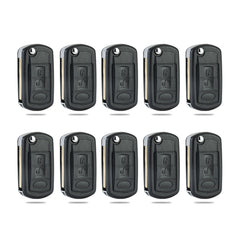 Lots of 10 KeyCollection Remote Car Key Fob Replacement for Land Rover NT8-15K6014CFFTXA fits 2005 2006 2007 2008 2009 LR3