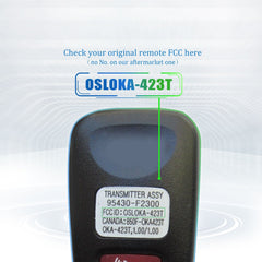 Lots of 10 Remote Car Key Fob Replacement for Hyundai OSLOKA-423T fits 2016 2017 2018 2019 2020 Elantra SE SEL