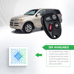 Lots of 5 Car Remote Fob Replacement for MYT3X6898B 15051014 fits 2002 2003 2004 2005 2006 2007 GMC Envoy 4 Button