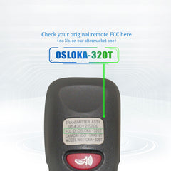 KeyCollection Remote Car Key Fob Replacement for Hyundai OSLOKA-320T fits 2005 2006 2007 2008 2009 Tucson
