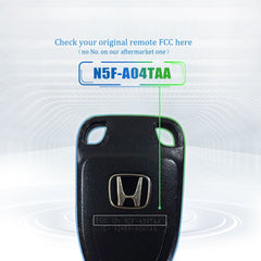 Lots of 10 Remote Car Key Fob Replacement for Honda N5F-A04TAA fits 2011 2012 2013 2014 Odyssey 5 Button