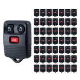 Lots of 50 Car Remote Fob Replacement for CWTWB1U212 fits 1998-2010 Ford F150 F250 F350 3 Button