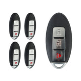 Lots of 5 Extra-Partss Remote Car Key Fob Replacement for Nissan CWTWBU729 1788D-FWB1U729 fits 2008 2009 2010 2011 2012 Rogue Versa Pathfinder