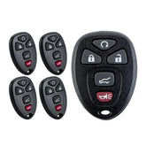 Lots of 5 Car Key Fob Replacement for Selected GM Chevy Keyless Entry 5 Button Remote OUC60270 22936101